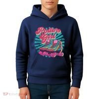 Roller Skate Skating 70s Retro Gift Kids Hoodie thumb 4