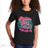 Roller Skate Skating 70s Retro Gift Kids T-Shirt thumb 2