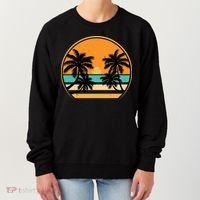 Retro Summer Sunset Vibe Vacation Beach Life Women's Sweatshirt thumb 0
