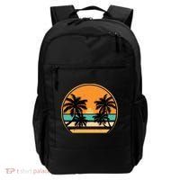 Retro Summer Sunset Vibe Vacation Beach Life Backpack thumb 0