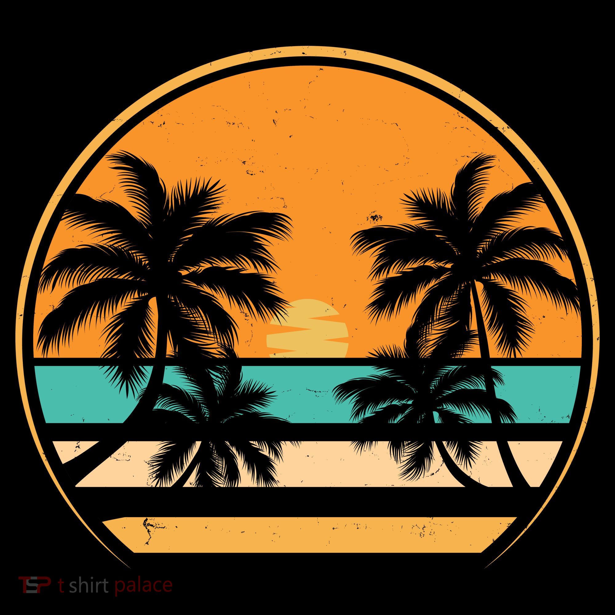Retro Summer Sunset Vibe Vacation Beach Life Bucket Hat