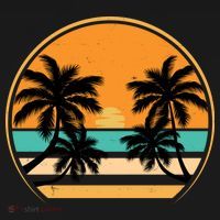 Retro Summer Sunset Vibe Vacation Beach Life Pajama Set thumb 2