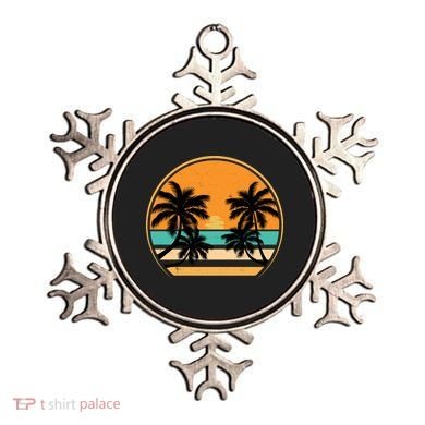 Retro Summer Sunset Vibe Vacation Beach Life Ornament