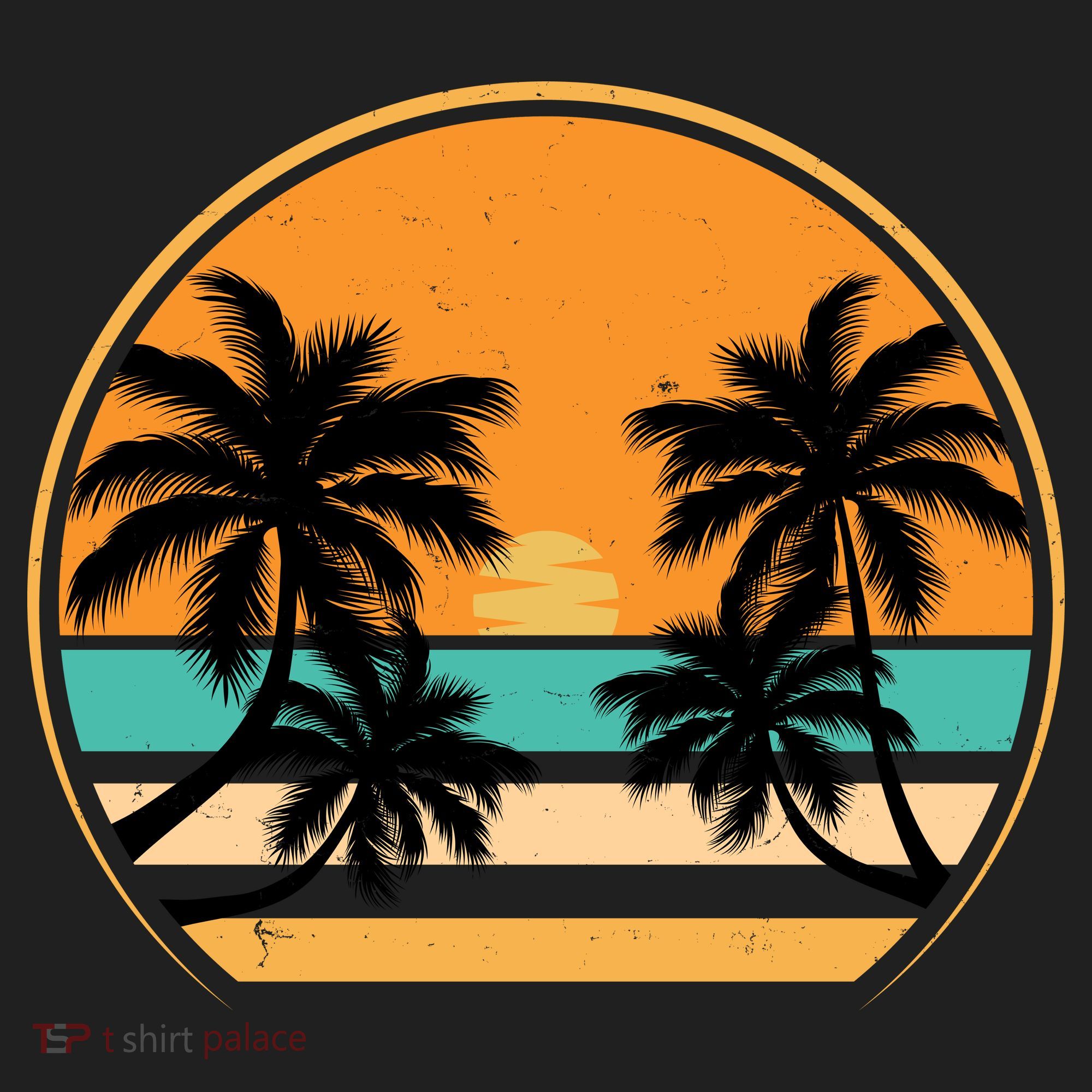 Retro Summer Sunset Vibe Vacation Beach Life Hat