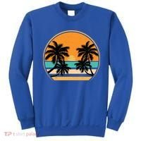 Retro Summer Sunset Vibe Vacation Beach Life Sweatshirt thumb 0