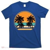 Retro Summer Sunset Vibe Vacation Beach Life T-Shirt thumb 0