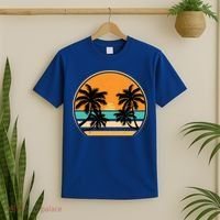 Retro Summer Sunset Vibe Vacation Beach Life T-Shirt thumb 2
