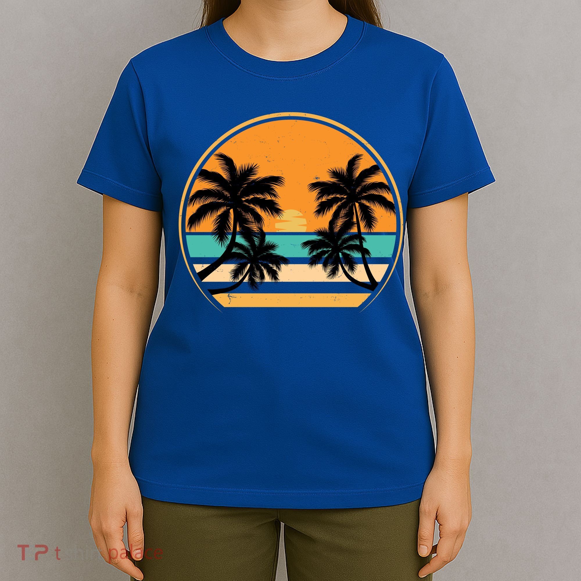 Retro Summer Sunset Vibe Vacation Beach Life T-Shirt