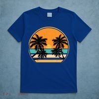 Retro Summer Sunset Vibe Vacation Beach Life T-Shirt thumb 5