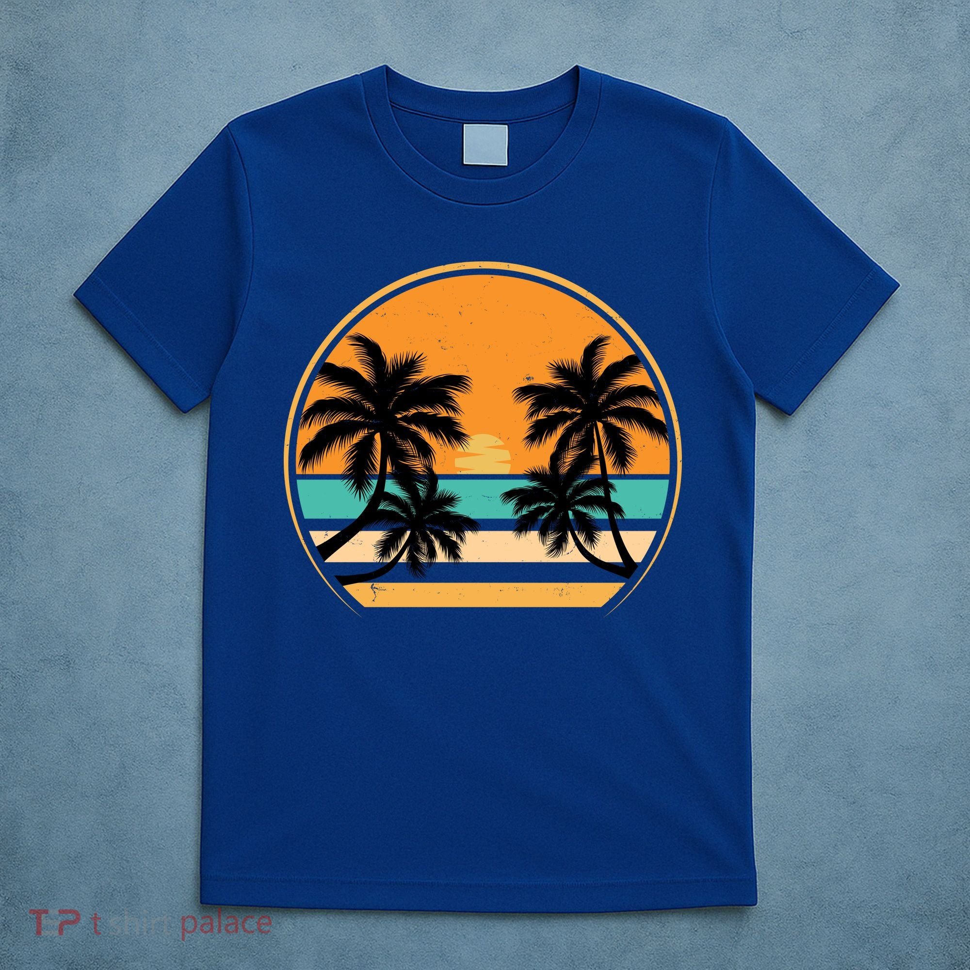 Retro Summer Sunset Vibe Vacation Beach Life T-Shirt