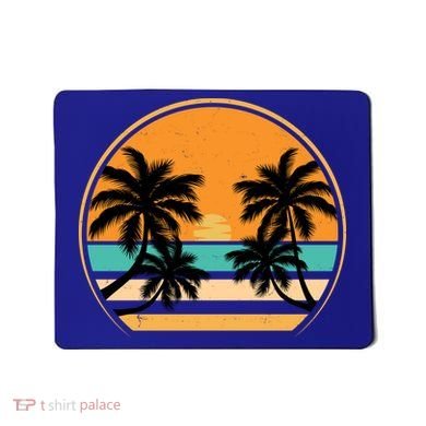 Retro Summer Sunset Vibe Vacation Beach Life Mousepad