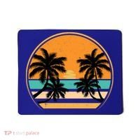 Retro Summer Sunset Vibe Vacation Beach Life Mousepad thumb 0