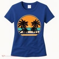 Retro Summer Sunset Vibe Vacation Beach Life Women's T-Shirt thumb 0