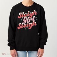 Retro Sleigh Sleigh Xmas Holiday Christmas Gift Women's Sweatshirt thumb 0