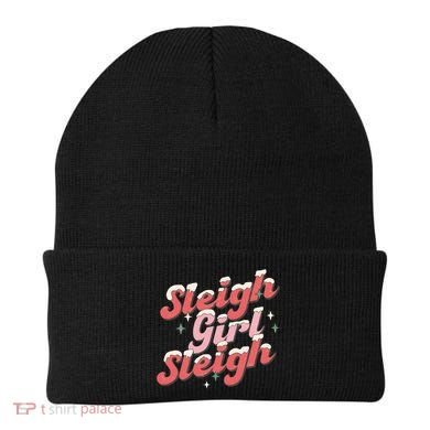 Retro Sleigh Sleigh Xmas Holiday Christmas Gift Beanie