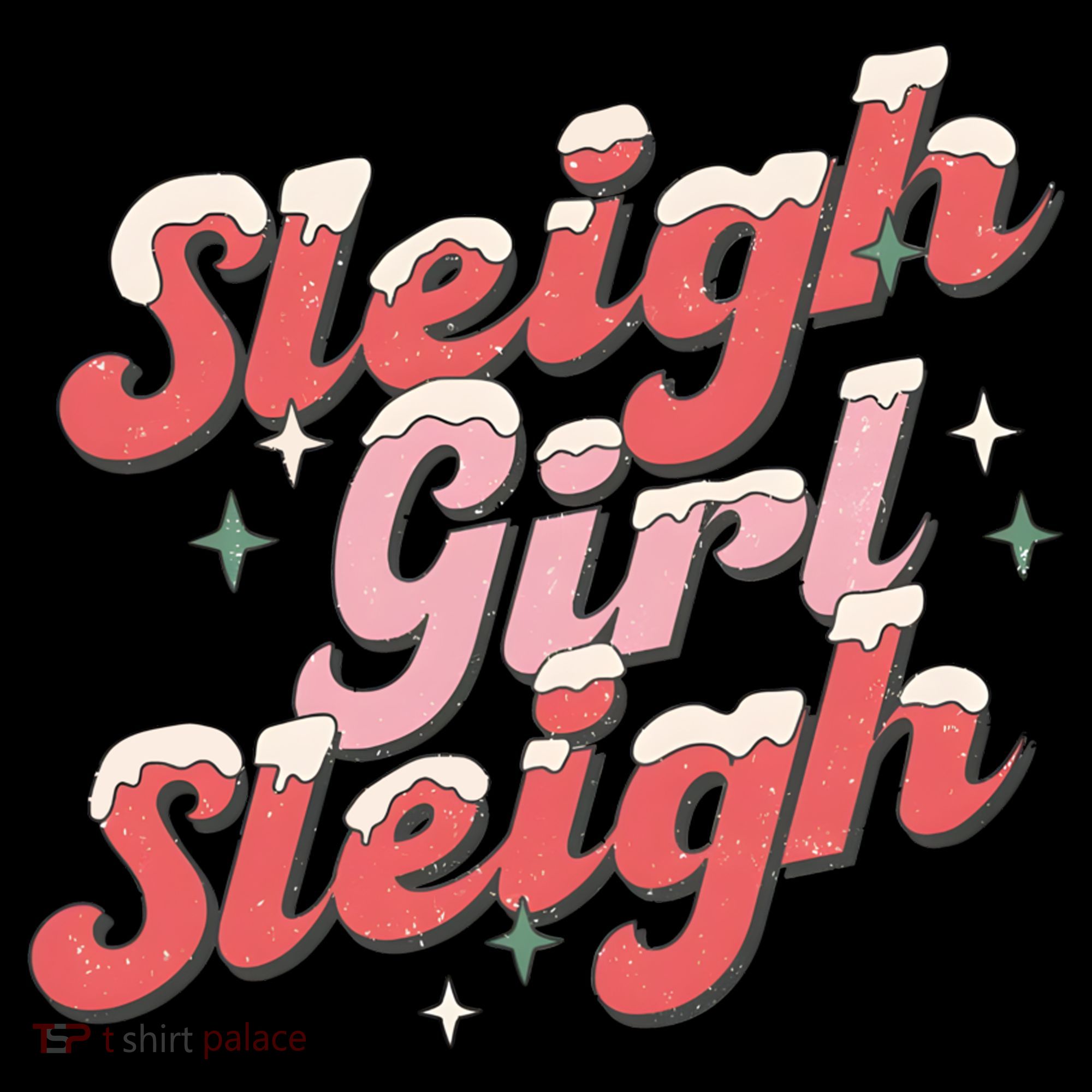 Retro Sleigh Sleigh Xmas Holiday Christmas Gift Women's Hoodie