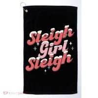 Retro Sleigh Sleigh Xmas Holiday Christmas Gift Golf Towel thumb 0