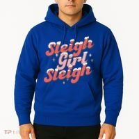 Retro Sleigh Sleigh Xmas Holiday Christmas Gift Hoodie thumb 2
