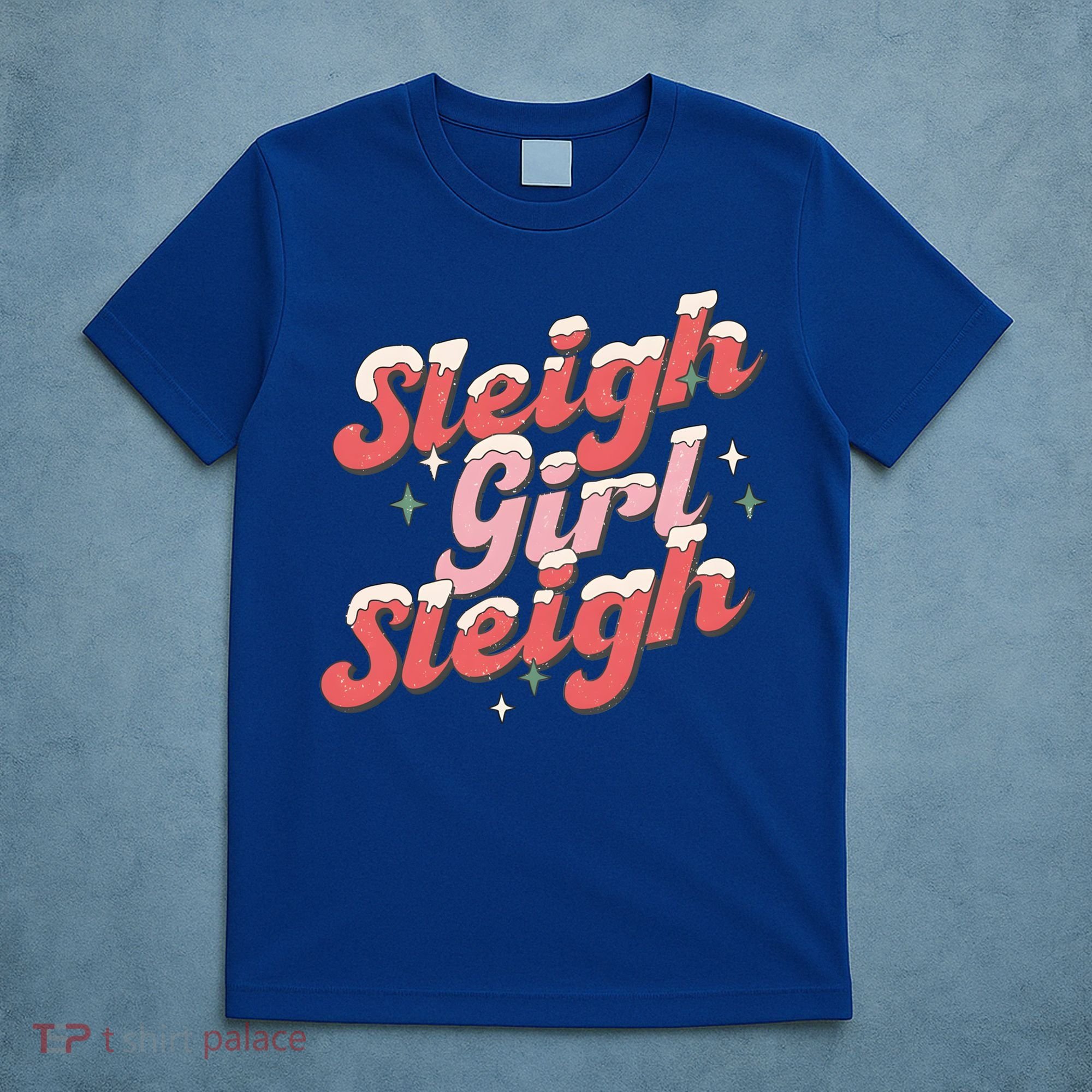 Retro Sleigh Sleigh Xmas Holiday Christmas Gift T-Shirt