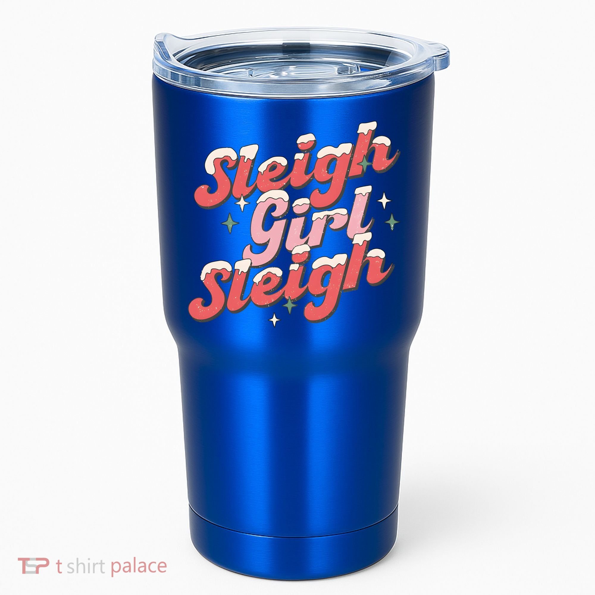 Retro Sleigh Sleigh Xmas Holiday Christmas Gift Tumbler