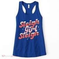 Retro Sleigh Sleigh Xmas Holiday Christmas Gift Women's Tank Top thumb 0