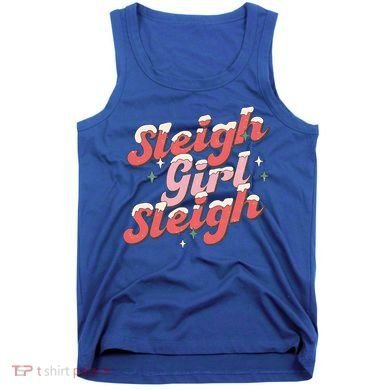 Retro Sleigh Sleigh Xmas Holiday Christmas Gift Tank Top