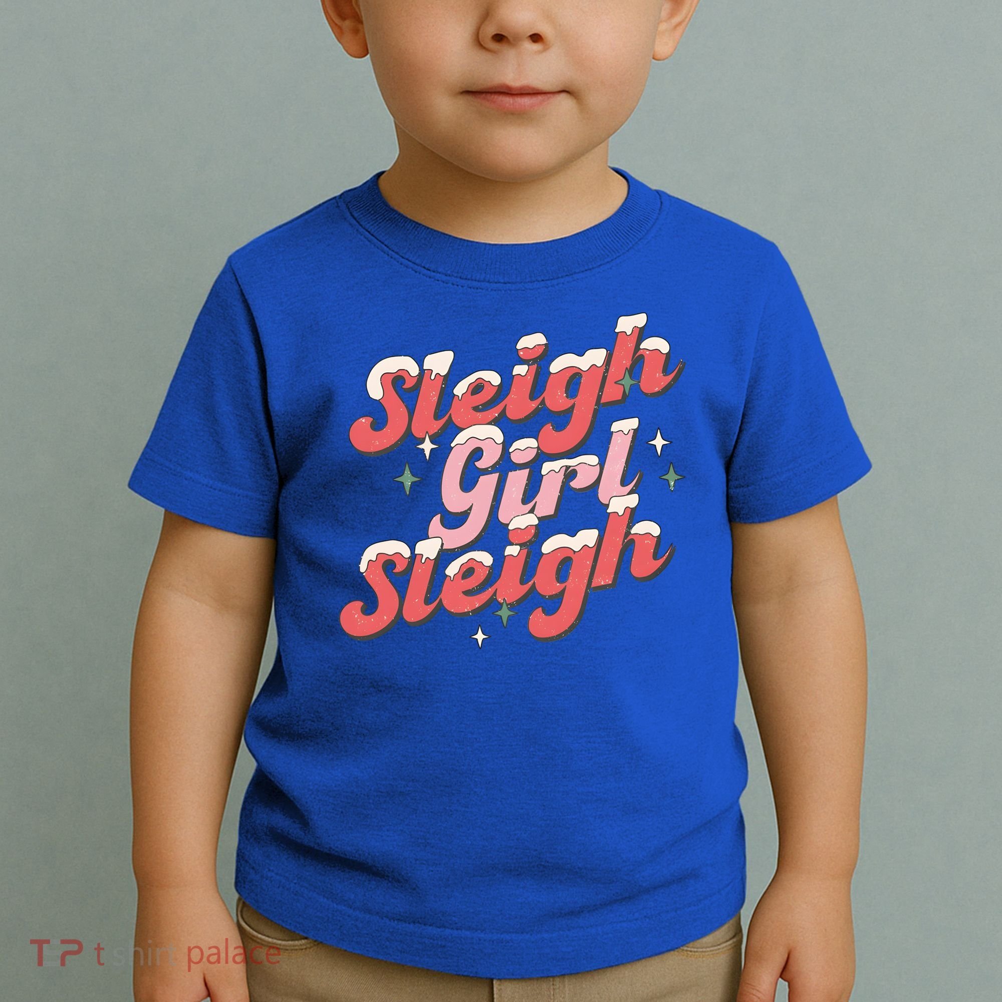 Retro Sleigh Sleigh Xmas Holiday Christmas Gift Toddler T-Shirt