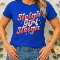 Retro Sleigh Sleigh Xmas Holiday Christmas Gift Women's T-Shirt thumb 2