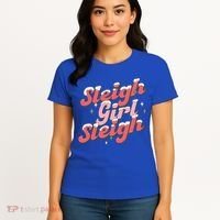 Retro Sleigh Sleigh Xmas Holiday Christmas Gift Women's T-Shirt thumb 4