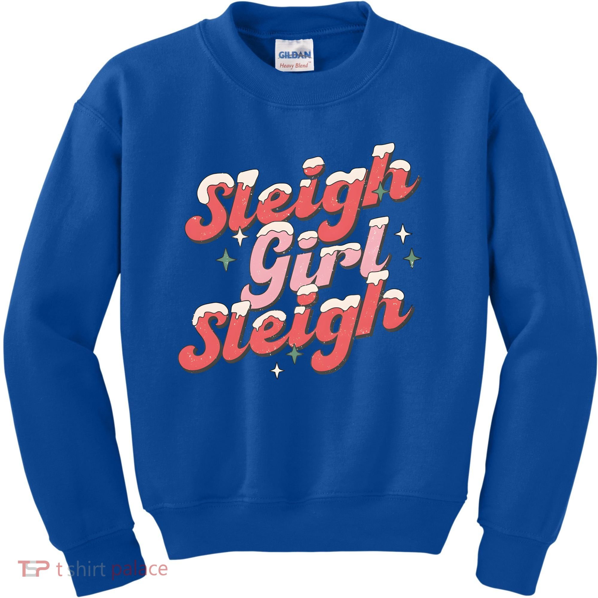 Retro Sleigh Sleigh Xmas Holiday Christmas Gift Kids Sweatshirt