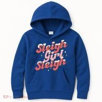 Retro Sleigh Sleigh Xmas Holiday Christmas Gift Kids Hoodie thumb 0