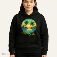 Retro Sunset South Carolina Myrtle Beach Palm Trees Hoodie thumb 5
