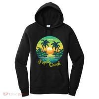 Retro Sunset South Carolina Myrtle Beach Palm Trees Women's Hoodie thumb 0