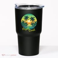 Retro Sunset South Carolina Myrtle Beach Palm Trees Tumbler thumb 0
