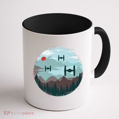 Retro Scifi Space Ships Coffee Mug back