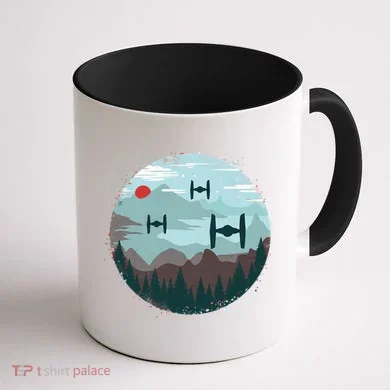 Retro Scifi Space Ships Coffee Mug back