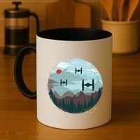 Retro Scifi Space Ships Coffee Mug thumb 4