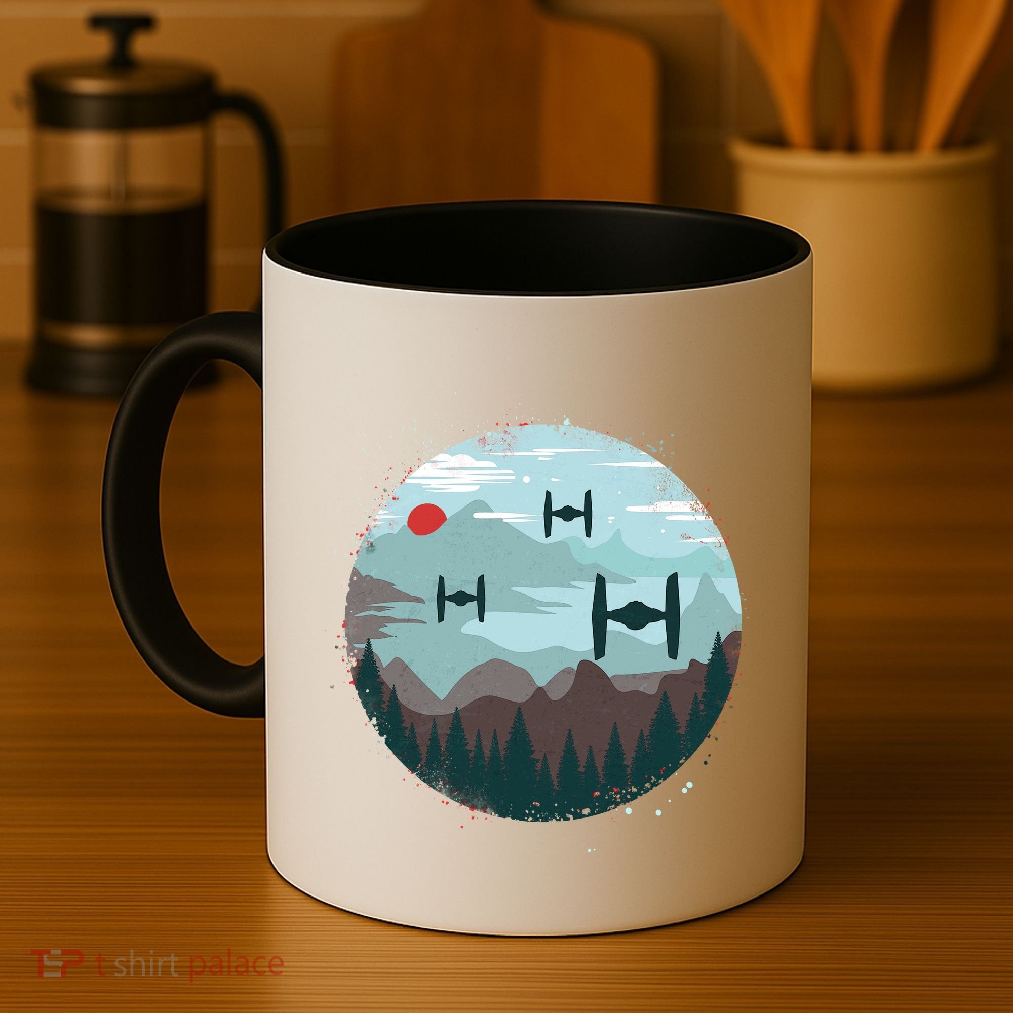 Retro Scifi Space Ships Coffee Mug