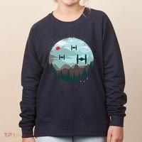 Retro Scifi Space Ships Women's Sweatshirt thumb 0