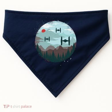 Retro Scifi Space Ships USA-Made Doggie Bandana