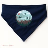 Retro Scifi Space Ships USA-Made Doggie Bandana thumb 0
