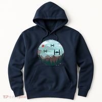 Retro Scifi Space Ships Hoodie thumb 0