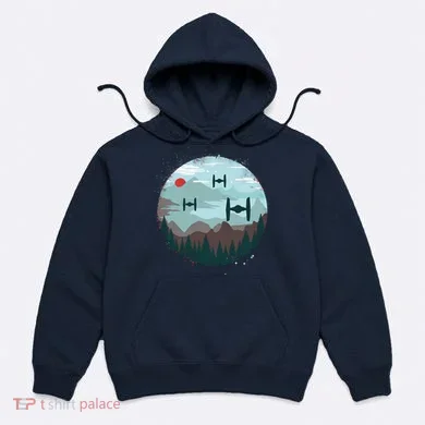 Retro Scifi Space Ships Hoodie