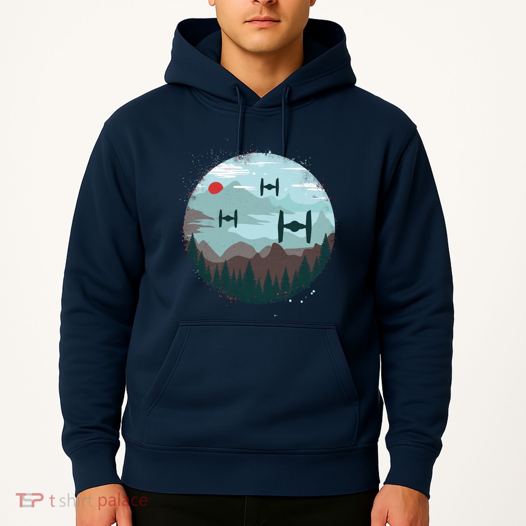 Retro Scifi Space Ships Hoodie