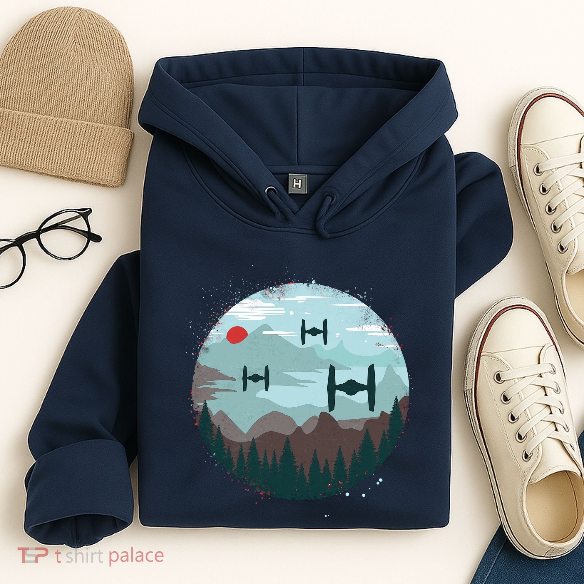 Retro Scifi Space Ships Hoodie