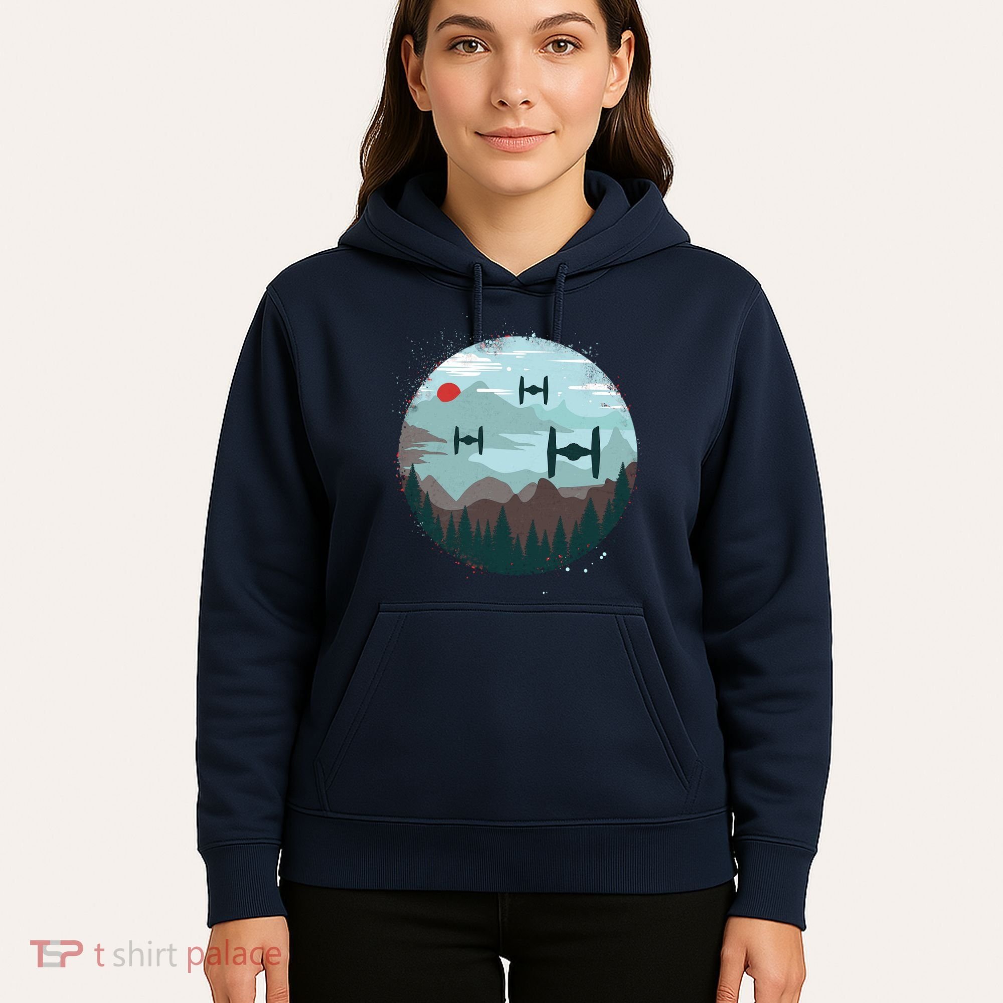 Retro Scifi Space Ships Hoodie