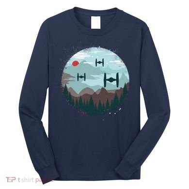 Retro Scifi Space Ships Long Sleeve Shirt