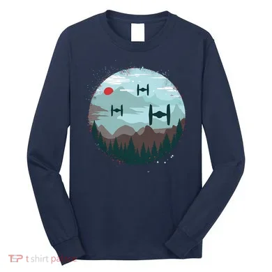 Retro Scifi Space Ships Long Sleeve Shirt