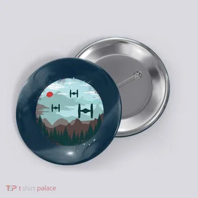 Retro Scifi Space Ships Button