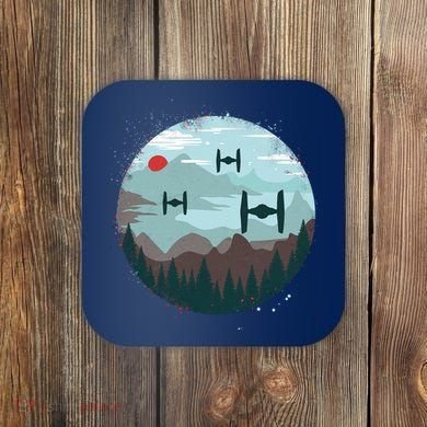 Retro Scifi Space Ships Coaster